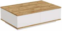 Kohvilaud Kalune Design FR14-AW, 90 x 60 x 28.6 cm, pruun/valge