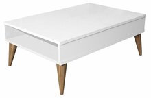 Diivanilaud Kalune Design Best, 90 x 60 x 34.6 cm, valge