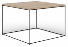 Kohvilaud ADRK Furniture Roni, 65 x 65 x 37 cm, pruun/must