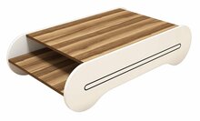 Diivanilaud Kalune Design Cool, valge/pähkel, 120 x 63,6 x 30 cm
