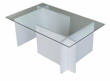 Kohvilaud Kalune Design Escape, 105 x 65 x 30 cm, valge