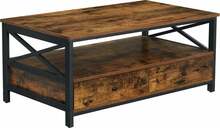 Diivanilaud Leobert LCT21BXV1, 55 x 100 x 47 cm, pruun/must