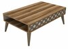 Diivanilaud Kalune Design City, 105 x 60 x 36.6 cm, kreemjas/pähkel