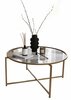 Diivanilaud Kalune Design Gold Sun, 83 x 83 x 40 cm, kuldne