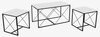 Diivanilaua komplekt Kalune Design Defne, valge, 45 - 50 cm x 100 cm x 52 cm, 3 tk