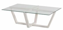 Kohvilaud Kalune Design Amalfi, 105 x 65 x 35 cm, valge