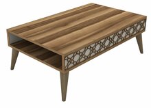 Diivanilaud Kalune Design City, 105 x 60 x 36.6 cm, kreemjas/pähkel