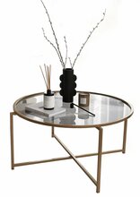 Diivanilaud Kalune Design Gold Sun, 83 x 83 x 40 cm, kuldne