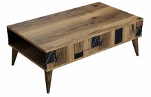 Kohvilaud Kalune Design Madrid, 105 x 60 x 37.6 cm, must/pähkel