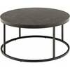 Diivanilaud Actona Spiro, 80 x 80 x 40 cm, must, must marmor
