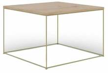 Kohvilaud ADRK Furniture Roni, 65 x 65 x 37 cm, tamm/pruun/kuldne