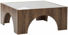 Kohvilaud Kalune Design Seine, 50 x 50 x 37 cm, pähkel/tumehall