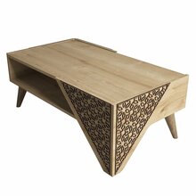 Kohvilaud Kalune Design Beril, helepruun, 58 x 105 x 40 cm
