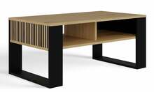 Kohvilaud Modern 2P Slim, 58 x 90 x 50 cm, tamm/must