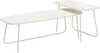Diivanilaua komplekt Home4You Duo, 120 x 48 x 40 cm ja 75 x 40 x 48 cm, hele puit/beež
