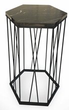 Kohvilaud Kalune Design Cetrus, 40 x 35 x 62 cm, must/valge