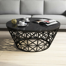 Diivanilaud Kalune Design Stil, 90 x 90 x 38 cm, must/hall