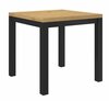 Kohvilaud ADRK Furniture Olaf 1, 80 x 80 x 73 cm, pruun/must