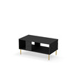 Diivanilaud Halmar Bullet LAW-1, 90 x 50 x 43 cm, must/kuldne