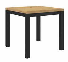 Kohvilaud ADRK Furniture Olaf 1, 80 x 80 x 73 cm, pruun/must