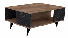 Kohvilaud Kalune Design Yuka, 90 x 60 x 39.5 cm, pruun/must