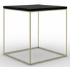 Kohvilaud ADRK Furniture Adina, 40 x 40 x 43 cm, kuldne/must
