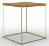 Kohvilaud ADRK Furniture Adina, 40 x 40 x 43cm, must/pruun