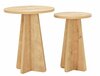 Kohvilaudade komplekt Kalune Design Mushroom, 2 tk, 30-40 x 40 x 45-50 cm, tamm, safiir