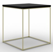 Kohvilaud ADRK Furniture Adina, 40 x 40 x 43 cm, kuldne/must