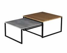 Kohvilaud Eltap Nevio, 69 x 69 x 39 cm, hall, 2 tk