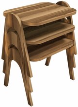 Kohvilaudade komplekt Kalune Design 845(I), 3 tk, pruun