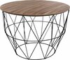 Kohvilaud Atmosphera Loft, 56 x 56 x 40.5 cm, pruun/must