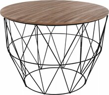 Kohvilaud Atmosphera Loft, 56 x 56 x 40.5 cm, pruun/must