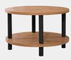 Kohvilaud Kalune Design Roby, 70 x 70 x 43.7 cm, must/mänd