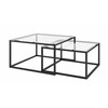 Diivanilaudade komplekt Nore Cloue, must, 2 tk
