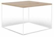 Kohvilaud ADRK Furniture Roni, 65 x 65 x 37 cm, pruun/valge