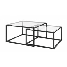 Diivanilaudade komplekt Nore Cloue, must, 2 tk