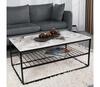 Kohvilaud Kalune Design Asude, 95 x 55 x 43 cm, must/valge