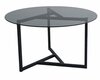 Kohvilaud Kalune Design Trio S402F, 75 x 75 x 42 cm, must