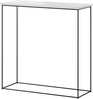 Konsoollaud ADRK Milan, 30 x 80 x 80 cm, must/valge