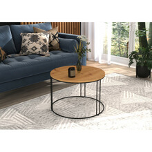 Diivanilaud ADRK Furniture Noel, 55 x 55 x 37 cm, pruun/must