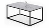 Diivanilaud ADRK Furniture Narisa, 100 x 60 x 43 cm, hall/must