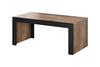 Kohvilaud Cama Meble Mila, 120 x 60 x 50 cm, tamm wotan/must