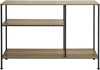 Konsoolilaud Sobuy FSB35-PF, 30 x 80 x 120 cm, pruun/must
