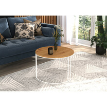Diivanilaud ADRK Furniture Noel, 55 x 55 cm, pruun/valge
