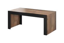 Kohvilaud Cama Meble Mila, 120 x 60 x 50 cm, tamm wotan/must