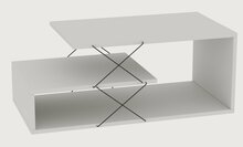 Kohvilaud Kalune Design Cayenne, 100 x 50 x 40 cm, valge