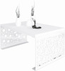 Diivanilaud ADRK Furniture Rina, 100 x 60 x 45 cm, valge