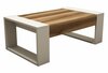 Diivanilaud Kalune Design Venus, 102 x 60 x 37.6 cm, kreemjas/pähkel