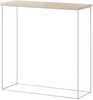 Konsoollaud ADRK Milan, 30 x 80 x 80 cm, valge/pruun